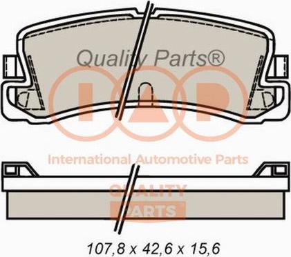 IAP QUALITY PARTS 704-17097 - Комплект спирачно феродо, дискови спирачки vvparts.bg