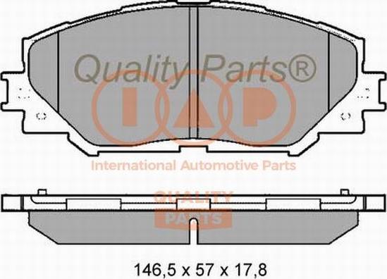 IAP QUALITY PARTS 704-17055X - Комплект спирачно феродо, дискови спирачки vvparts.bg