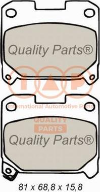 IAP QUALITY PARTS 704-17069 - Комплект спирачно феродо, дискови спирачки vvparts.bg