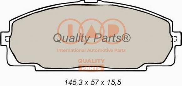 IAP QUALITY PARTS 704-17064 - Комплект спирачно феродо, дискови спирачки vvparts.bg