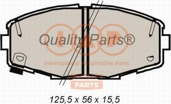 IAP QUALITY PARTS 704-17066 - Комплект спирачно феродо, дискови спирачки vvparts.bg