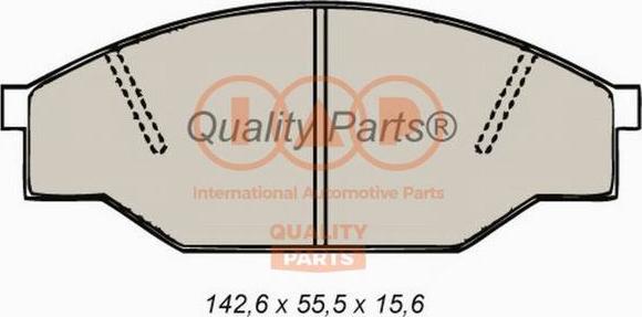 IAP QUALITY PARTS 704-17061 - Комплект спирачно феродо, дискови спирачки vvparts.bg