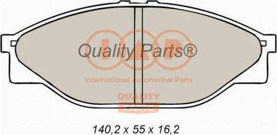 IAP QUALITY PARTS 704-17062 - Комплект спирачно феродо, дискови спирачки vvparts.bg