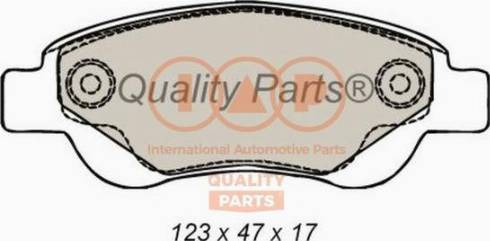 IAP QUALITY PARTS 704-17006X - Комплект спирачно феродо, дискови спирачки vvparts.bg