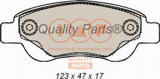 IAP QUALITY PARTS 704-17006 - Комплект спирачно феродо, дискови спирачки vvparts.bg