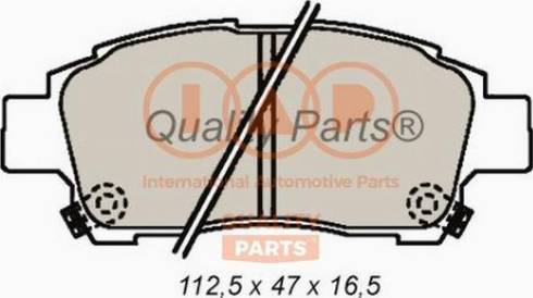 IAP QUALITY PARTS 704-17000X - Комплект спирачно феродо, дискови спирачки vvparts.bg