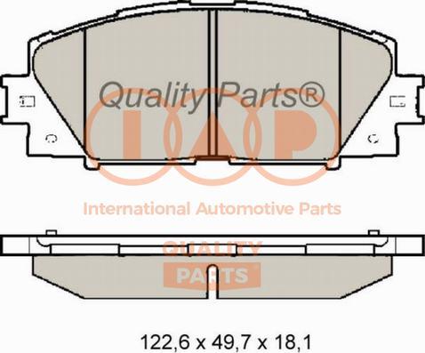 IAP QUALITY PARTS 704-17007 - Комплект спирачно феродо, дискови спирачки vvparts.bg
