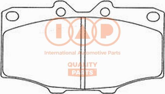 IAP QUALITY PARTS 704-17020P - Комплект спирачно феродо, дискови спирачки vvparts.bg