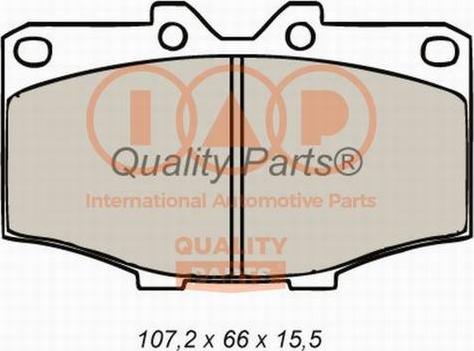 IAP QUALITY PARTS 704-17020X - Комплект спирачно феродо, дискови спирачки vvparts.bg