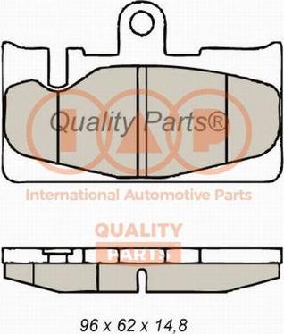 IAP QUALITY PARTS 704-17145X - Комплект спирачно феродо, дискови спирачки vvparts.bg