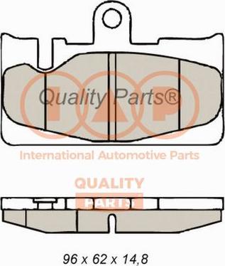 IAP QUALITY PARTS 704-17145 - Комплект спирачно феродо, дискови спирачки vvparts.bg