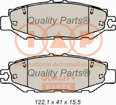 IAP QUALITY PARTS 704-17142 - Комплект спирачно феродо, дискови спирачки vvparts.bg