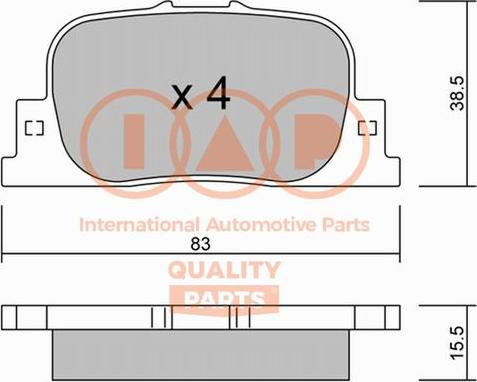 BENDIX Braking BPD2016 - Комплект спирачно феродо, дискови спирачки vvparts.bg