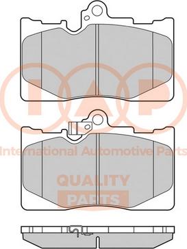 IAP QUALITY PARTS 704-17113 - Комплект спирачно феродо, дискови спирачки vvparts.bg