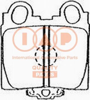 IAP QUALITY PARTS 704-17112P - Комплект спирачно феродо, дискови спирачки vvparts.bg