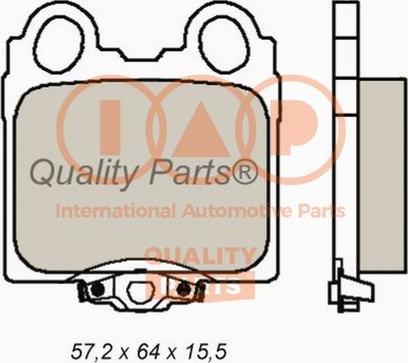 IAP QUALITY PARTS 704-17112X - Комплект спирачно феродо, дискови спирачки vvparts.bg