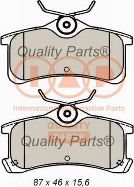 IAP QUALITY PARTS 704-17184X - Комплект спирачно феродо, дискови спирачки vvparts.bg