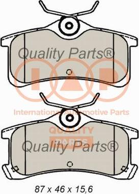 IAP QUALITY PARTS 704-17184 - Комплект спирачно феродо, дискови спирачки vvparts.bg