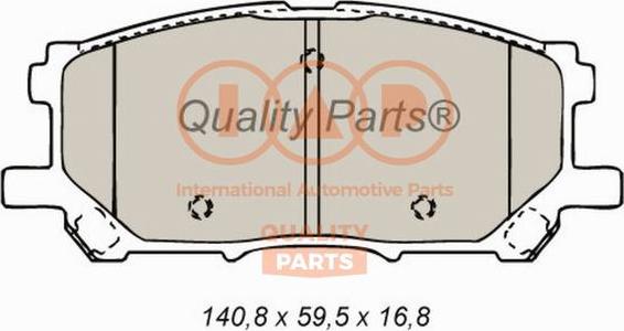 IAP QUALITY PARTS 704-17132P - Комплект спирачно феродо, дискови спирачки vvparts.bg