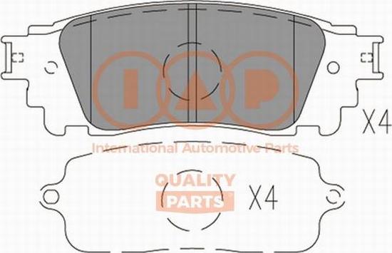 IAP QUALITY PARTS 704-17220X - Комплект спирачно феродо, дискови спирачки vvparts.bg