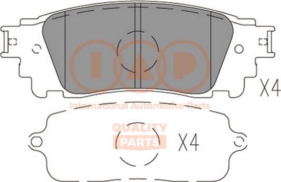 IAP QUALITY PARTS 704-17220 - Комплект спирачно феродо, дискови спирачки vvparts.bg