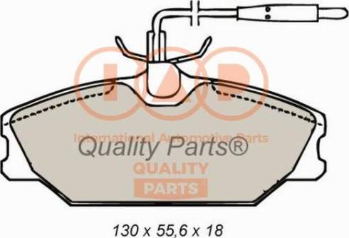 IAP QUALITY PARTS 704-20000X - Комплект спирачно феродо, дискови спирачки vvparts.bg