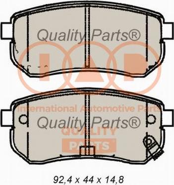 IAP QUALITY PARTS 704-21091X - Комплект спирачно феродо, дискови спирачки vvparts.bg