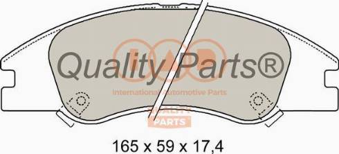 IAP QUALITY PARTS 704-21042X - Комплект спирачно феродо, дискови спирачки vvparts.bg