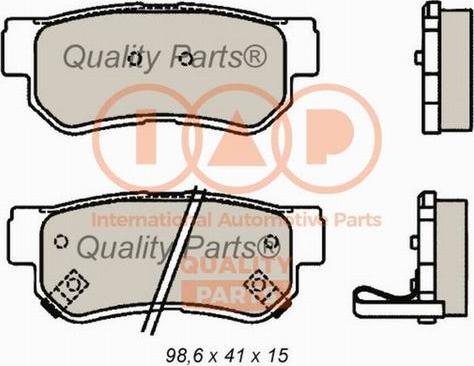 IAP QUALITY PARTS 704-21089X - Комплект спирачно феродо, дискови спирачки vvparts.bg