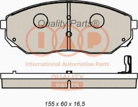 IAP QUALITY PARTS 704-21083X - Комплект спирачно феродо, дискови спирачки vvparts.bg