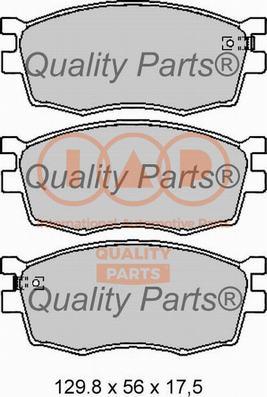 IAP QUALITY PARTS 704-21072G - Комплект спирачно феродо, дискови спирачки vvparts.bg