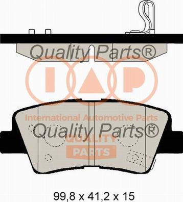 IAP QUALITY PARTS 704-21111G - Комплект спирачно феродо, дискови спирачки vvparts.bg