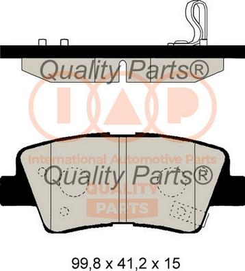 IAP QUALITY PARTS 704-21111 - Комплект спирачно феродо, дискови спирачки vvparts.bg