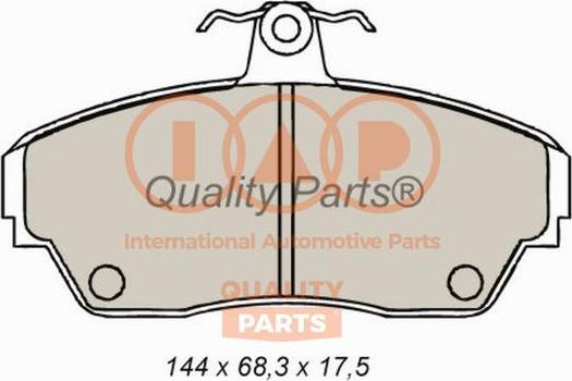 IAP QUALITY PARTS 704-22030 - Комплект спирачно феродо, дискови спирачки vvparts.bg