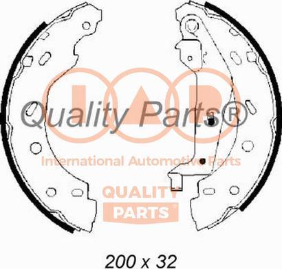 IAP QUALITY PARTS 705-00100 - Комплект спирачна челюст vvparts.bg