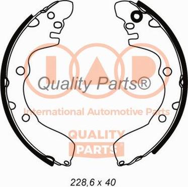 IAP QUALITY PARTS 705-07065 - Комплект спирачна челюст vvparts.bg