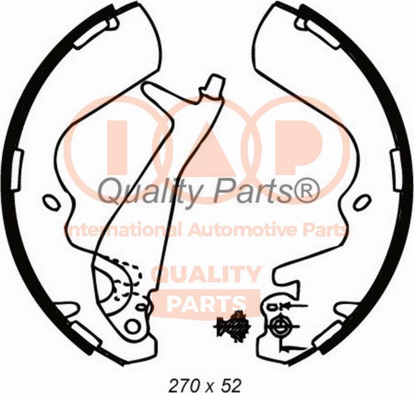 IAP QUALITY PARTS 705-07080 - Комплект спирачна челюст vvparts.bg