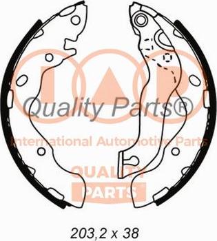 IAP QUALITY PARTS 705-07022 - Комплект спирачна челюст vvparts.bg