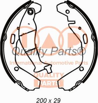 IAP QUALITY PARTS 705-16097 - Комплект спирачна челюст vvparts.bg