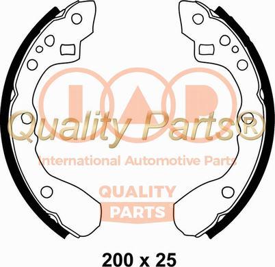 IAP QUALITY PARTS 705-11051 - Комплект спирачна челюст vvparts.bg