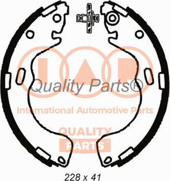 IAP QUALITY PARTS 705-11086 - Комплект спирачна челюст vvparts.bg