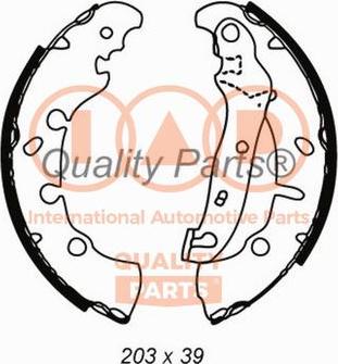 IAP QUALITY PARTS 705-11081 - Комплект спирачна челюст vvparts.bg