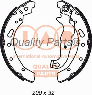 IAP QUALITY PARTS 705-11082 - Комплект спирачна челюст vvparts.bg