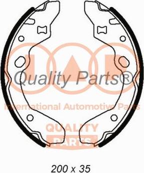 IAP QUALITY PARTS 705-11021 - Комплект спирачна челюст vvparts.bg