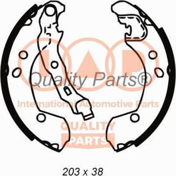 IAP QUALITY PARTS 705-13093 - Комплект спирачна челюст vvparts.bg