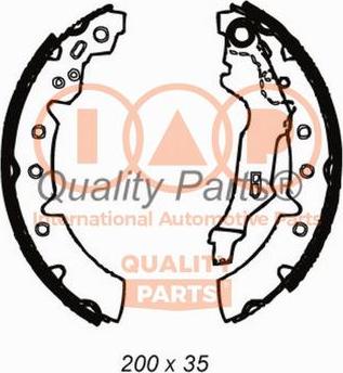 IAP QUALITY PARTS 705-17093 - Комплект спирачна челюст vvparts.bg