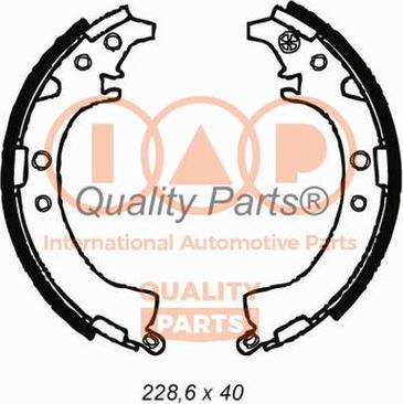 IAP QUALITY PARTS 705-17056 - Комплект спирачна челюст vvparts.bg