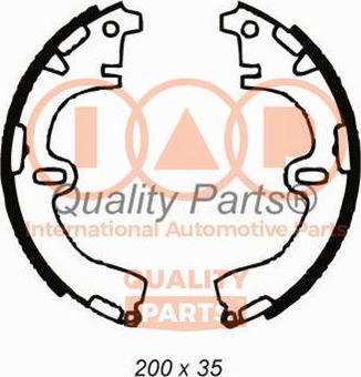 IAP QUALITY PARTS 705-17089 - Комплект спирачна челюст vvparts.bg