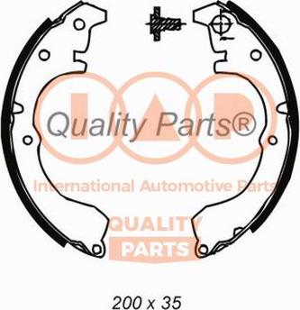 IAP QUALITY PARTS 705-17086 - Комплект спирачна челюст vvparts.bg