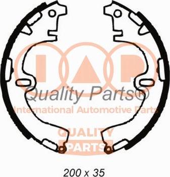 IAP QUALITY PARTS 705-17080 - Комплект спирачна челюст vvparts.bg